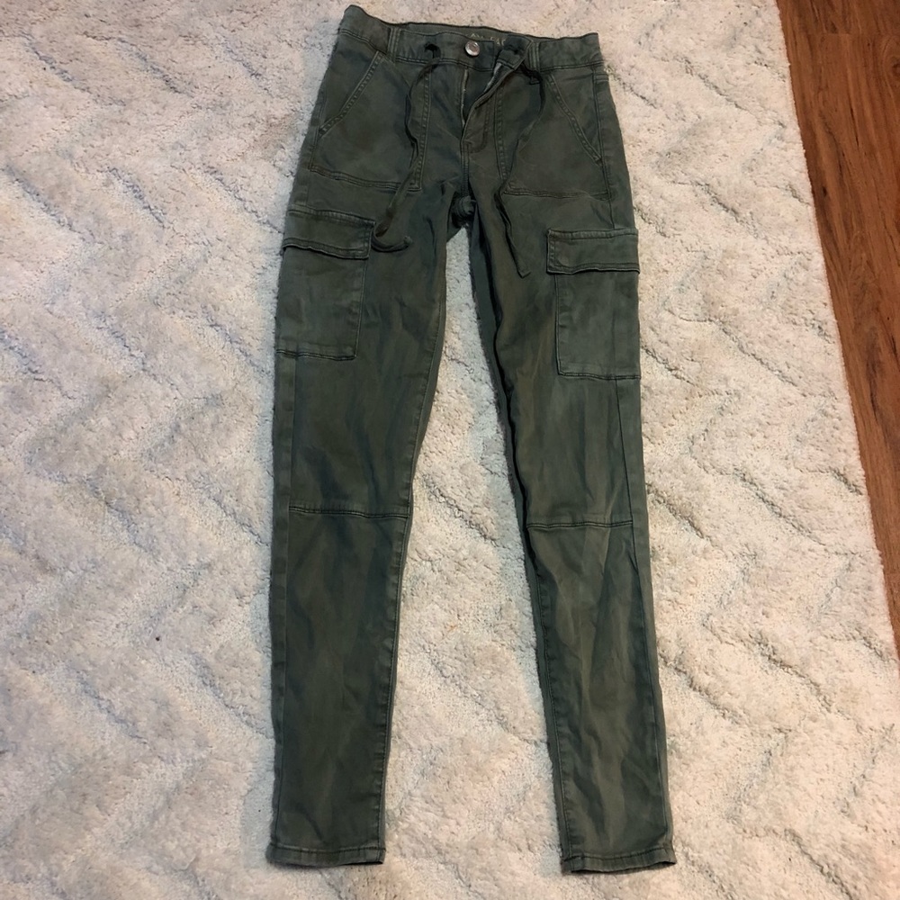 American eagle hi-rise jeggings cargo pants